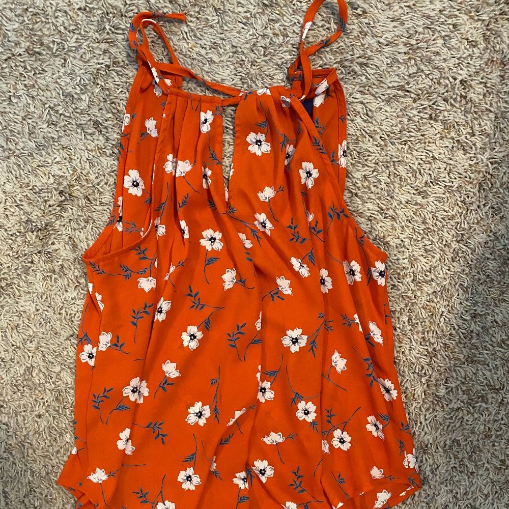 Floral halter top